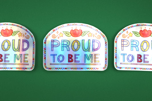 Proud Holographic Sticker