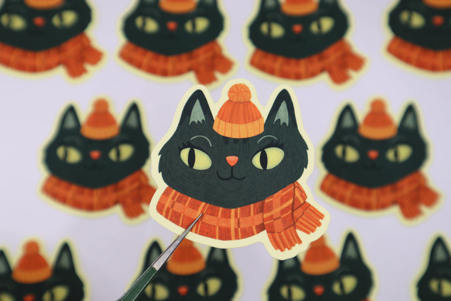 Cozy Cat Sticker