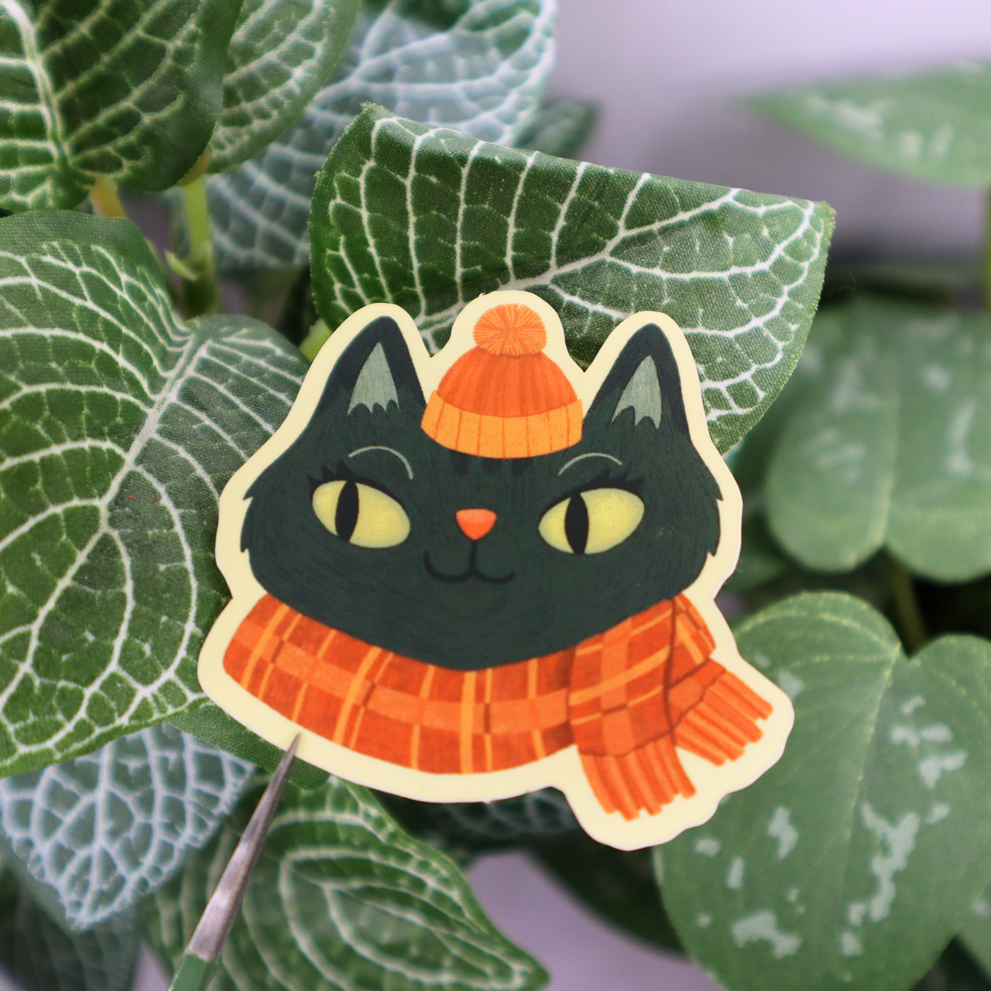 Cozy Cat Sticker