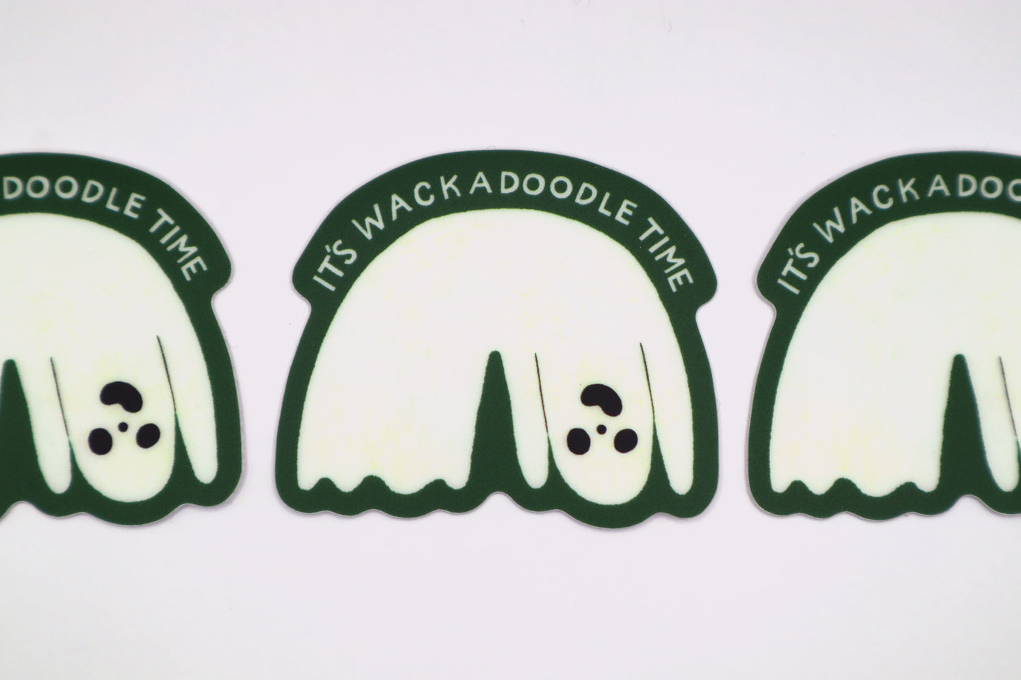 Wacky Ghost Glow-in-the-dark Sticker